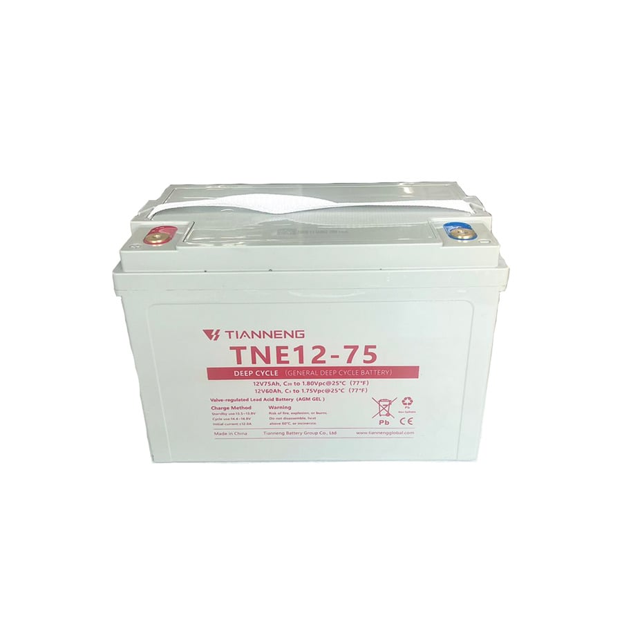 Bình điện xả sâu 12V - 75Ah THIÊN NĂNG (TIANNENG) TNE12-75