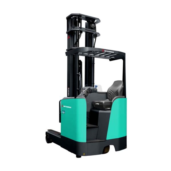Xe nâng điện reach truck ngồi lái 1.4-2.5 tấn Mitsubishi Forklift