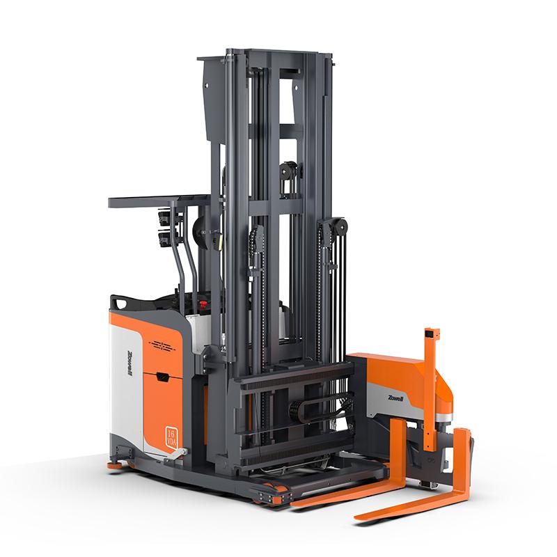 Xe nâng hàng lối đi siêu hẹp dòng VDA 1.2 tấn với càng nâng xoay