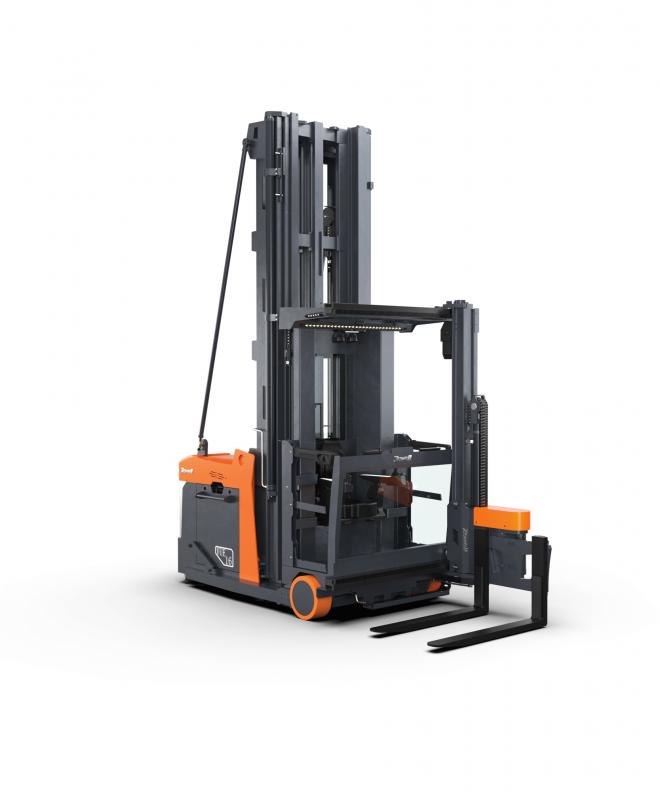 Xe nâng điện có cần cẩu xoay dẫn hướng từ tính 1.6 tấn
