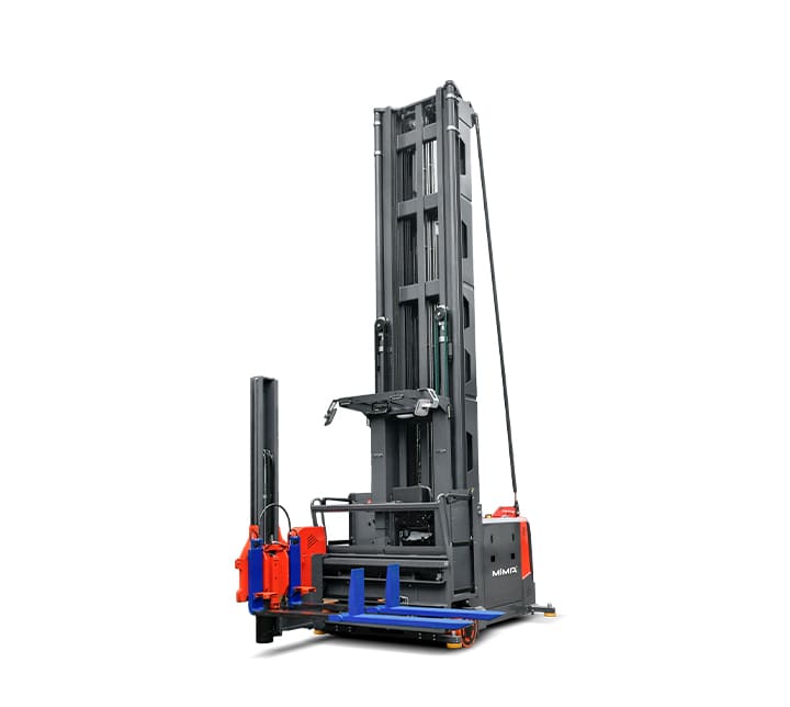 Xe nâng người Man-up Turret Truck giá kệ sâu gấp đôi MCC12 1.2 tấn