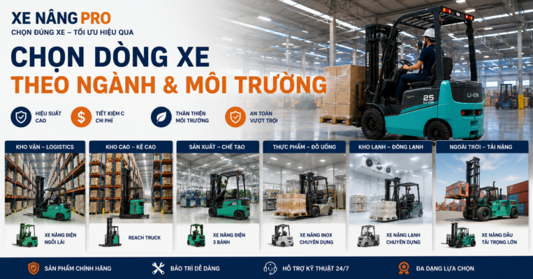 Chọn xe nâng theo từng ngành | Xe Nâng Pro