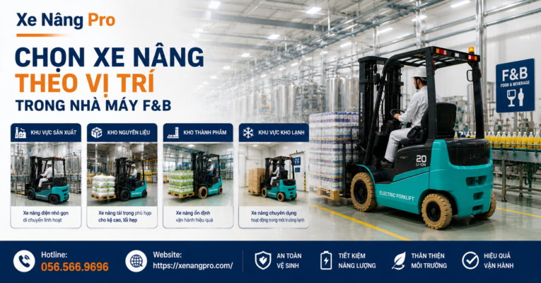 Xe Nâng theo từng vị trí của nghành F&B