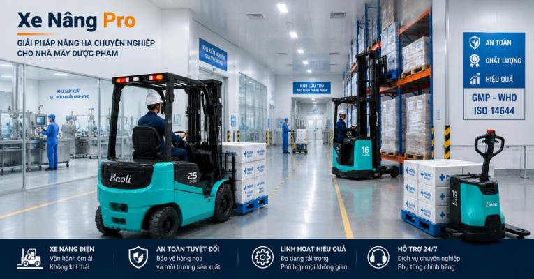 Xe Nâng Cho Nhà Máy Dược Phẩm