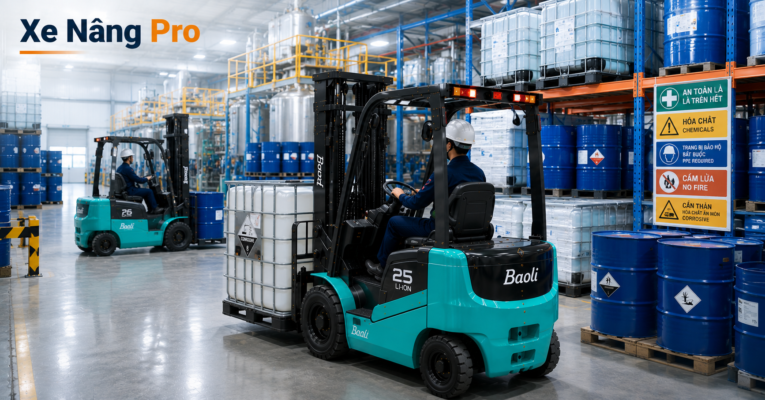 Xe Nâng Cho nhà máy Hóa Chất