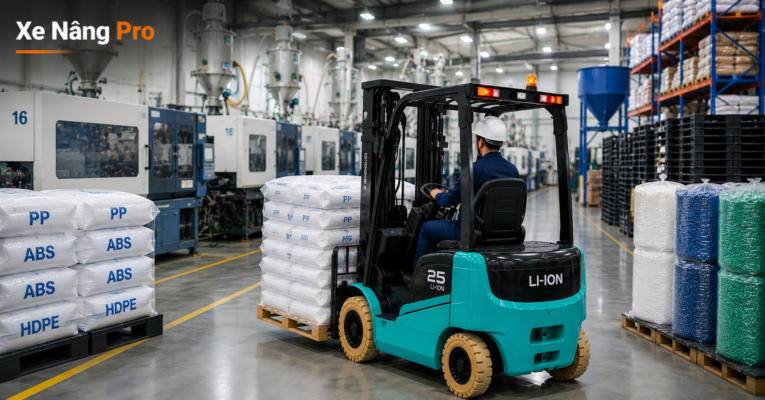 Xe nâng cho nghành Nhựa Việt Nam