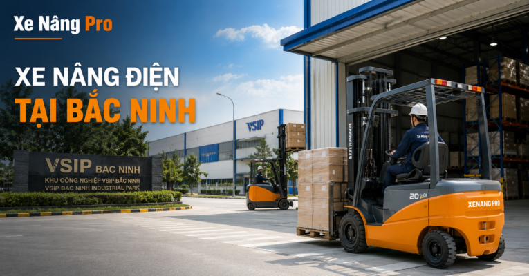 xe nâng điện tại Bắc Ninh KCN Yên Phong Samsung