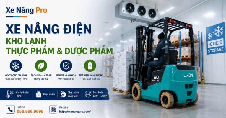 Xe Nâng Điện cho Kho Lạnh