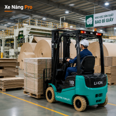 Xe Nâng Nhà Máy Bao Bì Giấy & In Ấn